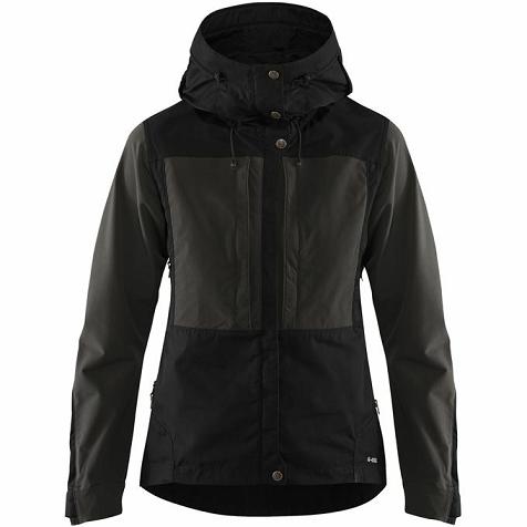 Fjallraven Women Keb Trekking Jacket Black PH16544 Philippines